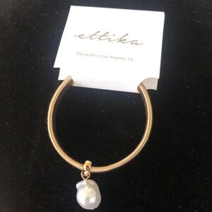 ETTIKA Flex bracelet with Pearl charm